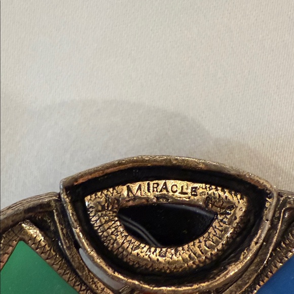 1940s vintage Scottish miracle brooch With faux agate stones - Picture 4 of 4